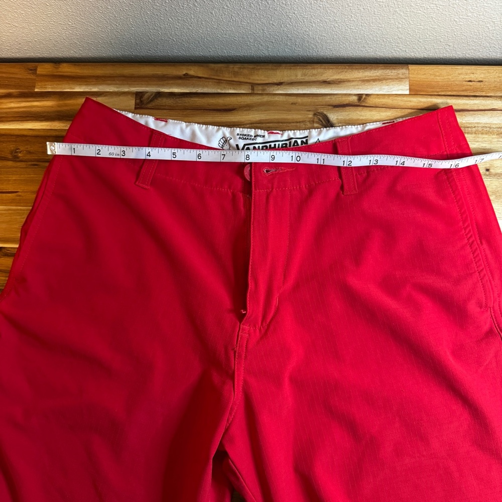 VANS Vanphibian Walk Swim Shorts 30 Red Hybrid Quick Dry Boardshorts - Picture 7 of 7